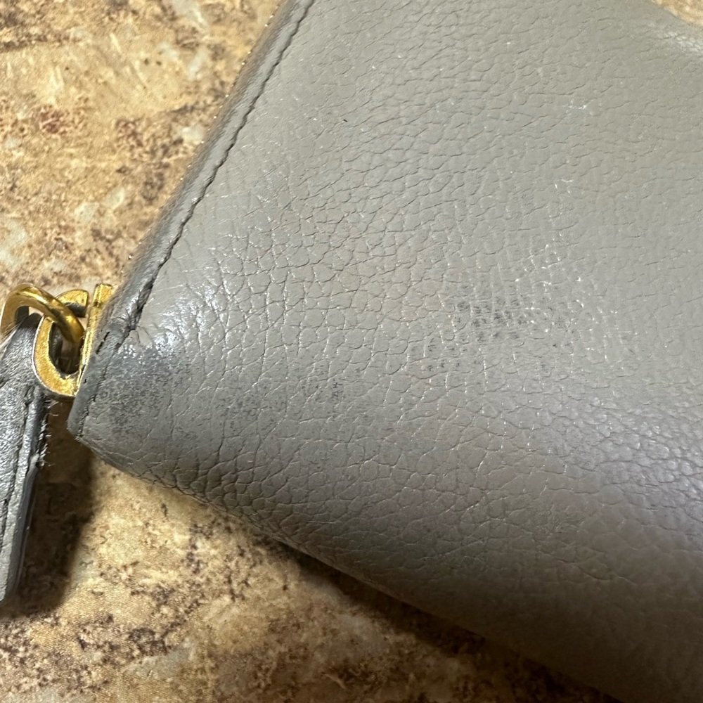 Prada Gray Leather Wallet - Picture 2 of 13